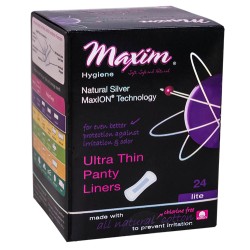 Maxim Hygiene: MaxION Natural Cotton Ultra Thin Panty Liners, Light Flow